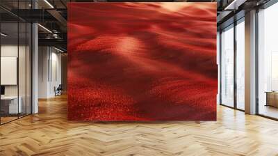 red coloured diffuse smooth sand background, sand texture Wall mural