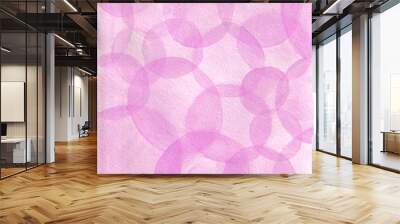 pink watercolor light holiday background Wall mural