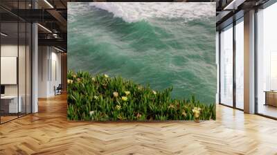 waves on the beach Wall mural