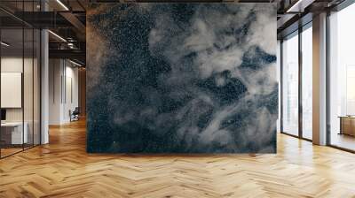 Image of smoke on a dark background Wall mural