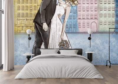 wedding Wall mural