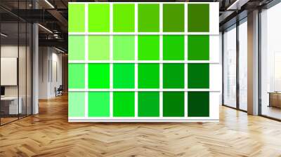 green palette. Colorful bright neon template. Vector illustration. Stock image. Wall mural