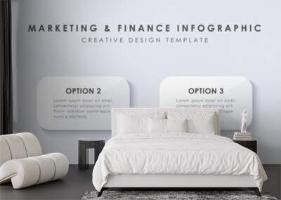 Timeline infographic template. 4 Step timeline journey.  Business concept with 4 options, vector illustration Wall mural