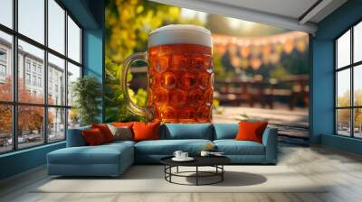 Participation in Oktoberfest beer tasting events in Germany during October
 Wall mural