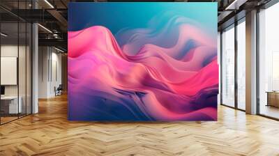 abstract background with a gradient color scheme and flowing shapes Generative AI Wall mural