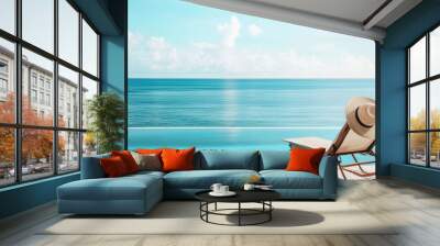 Relaxing Oceanfront Retrea Wall mural