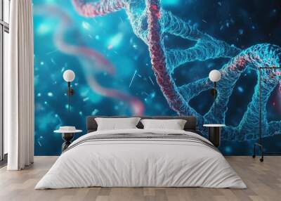 DNA medical cell background health life biology chromosome genetic gene. Helix DNA medical human cell biotechnology abstract molecular technology research chemistry data doctor evolution digital stem. Wall mural