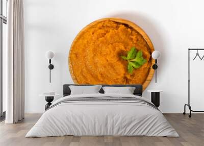 squash caviar isolated on white background Wall mural