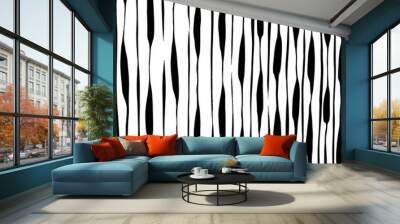 Brush texture pattern. Grunge vector. Wall mural