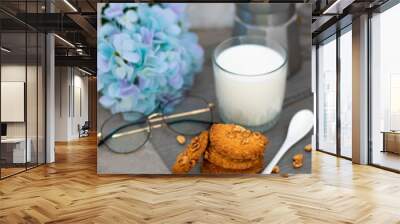 cookies with milk Wall mural