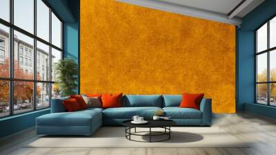 Orange suede fabric background. Abstract texture wallpaper Wall mural