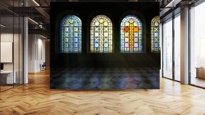 stained glass window Wall mural