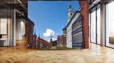 Russia. The town of Volokolamsk. Gate to the Kremlin Wall mural