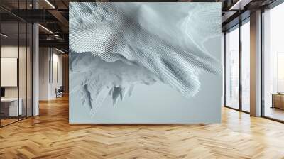 3d render of abstract detailed shape. Dynamic futuristic background. Wall mural