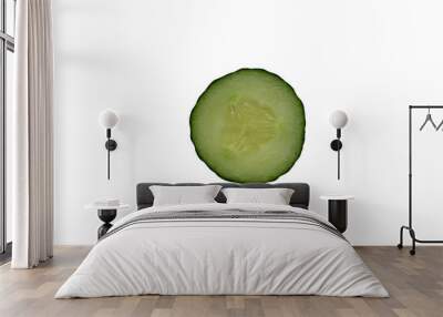 Cucumber, isolated on white Wall mural