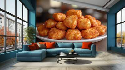 fried chicken nuggets Wall mural