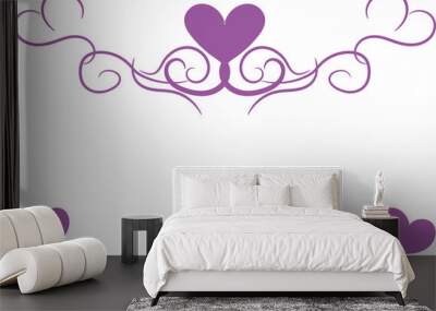 vector pattern for design Valentine's Day. romantic background Wall mural