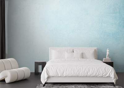 blue concrete background, summer wallpaper. Concrete abstract wall of light cyan color, water color Wall mural