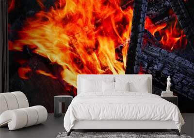 fire and embers Wall mural