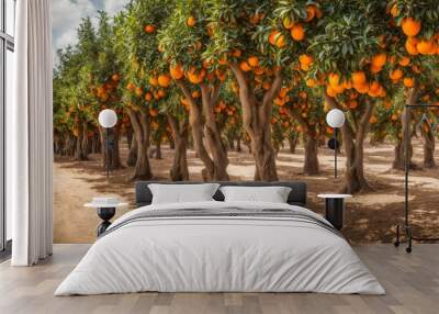 orange garden Wall mural