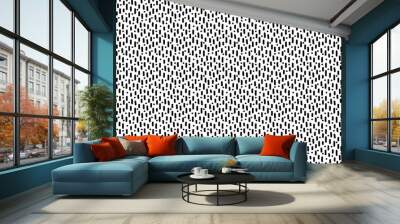 A pattern with simple hand-drawn elements. Seamless abstract vector background in black and white. Fashionable brush drawings for printing and design. Wall mural