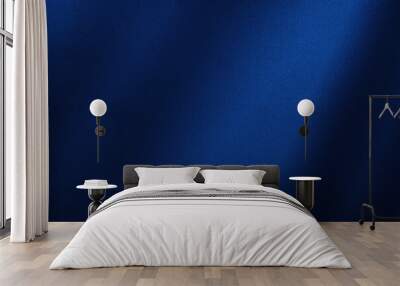 abstract dark blue background. silk satin. navy blue color. elegant background with space for design Wall mural