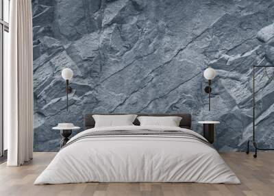 Gray grunge banner. Abstract stone background. The texture of the stone wall. Close-up. Light gray rock backdrop. Wall mural