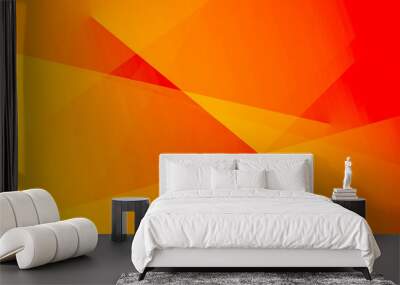 Orange yellow abstract geometric pattern. Colorful background with space for design. Web banner. Wall mural