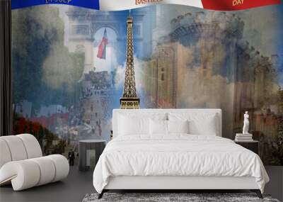 Bastille day Wall mural