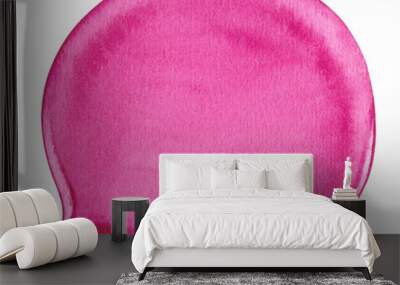 The pink rubber hat for swimming. Wall mural