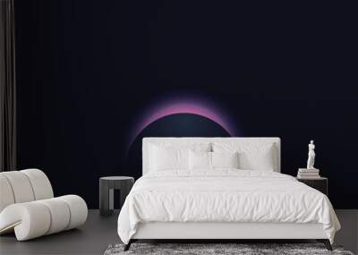 Abstract cosmos shape bright. Gradient circle Wall mural