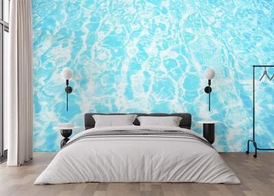 Pattern with blue water in the sunlight in the pool Wall mural