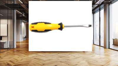 Set of screwdrivers for construction work on a white background Wall mural