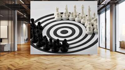 Chess is an ancient logical strategy game. A Darts game of accuracy. Wall mural