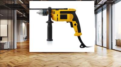 drill on white background Wall mural