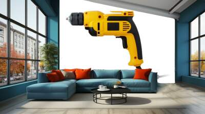 electric drill on white background Wall mural