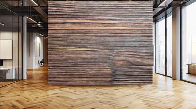 brown wood texture wall with firing Wall mural