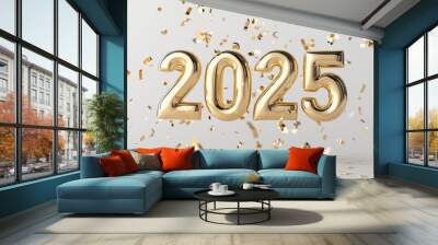 Happy New Year 2025 Wall mural