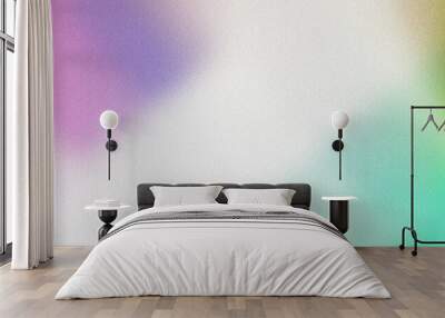 Blurred pastel background on white background with grainy texture Wall mural