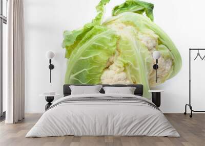 
Cauliflower isolated on white background Wall mural