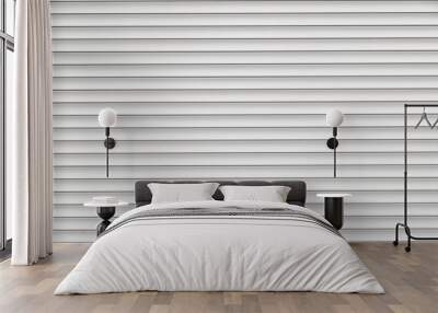 White Plastic Striped Wall Wall mural