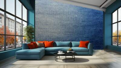 Texture denim background   Wall mural