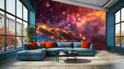  3d infinity sign on a light blu background Wall mural