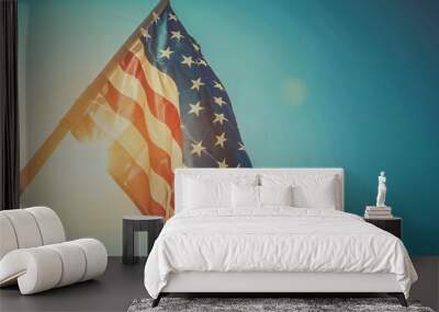 American flag background	 Wall mural