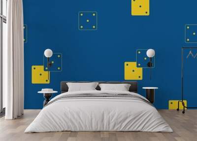 Dice pattern Wall mural