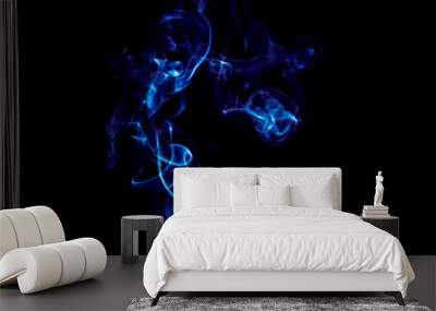 Smoke on a black background. Abstraction. Wall mural