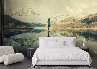 Instant Photo Effect Portfolio Development Wall mural