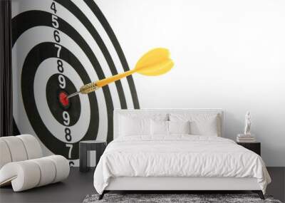 darts on white background with copy space Wall mural