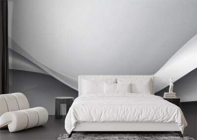 gray wave background Wall mural