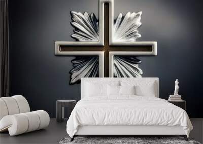 Abstract christian cross Wall mural